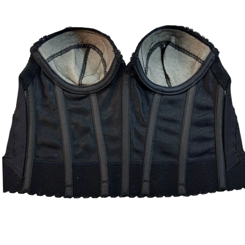 Vintage Corset Bustier Bra 32B Exclusively Yours By Subtract Black